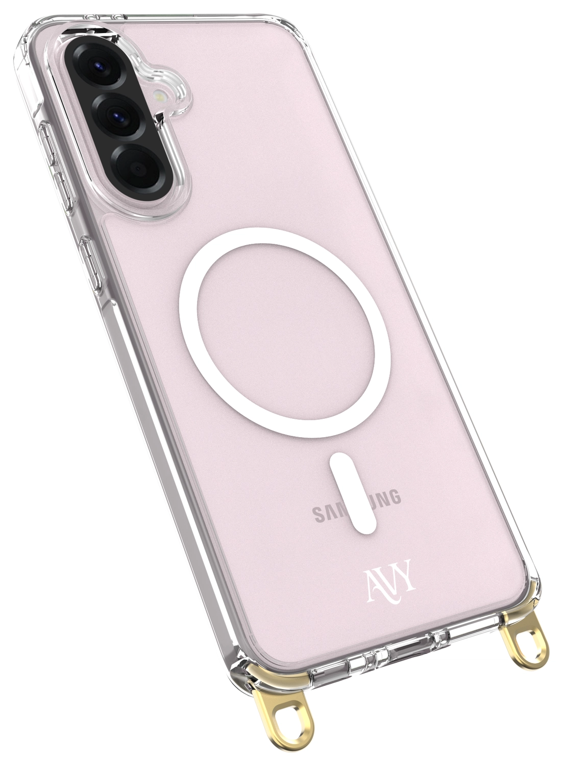 AVY Samsung Galaxy A56 / A36 Hoesje MagSafe met Koord Haakjes Transparant afbeelding 12