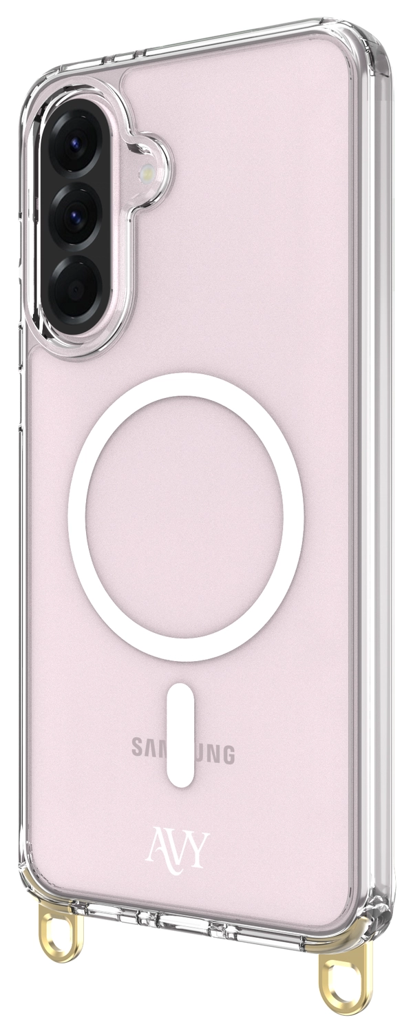 AVY Samsung Galaxy A56 / A36 Hoesje MagSafe met Koord Haakjes Transparant afbeelding 13