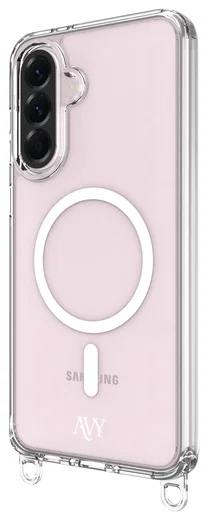 AVY Samsung Galaxy A56 / A36 Hoesje MagSafe met Koord Haakjes Transparant afbeelding 14