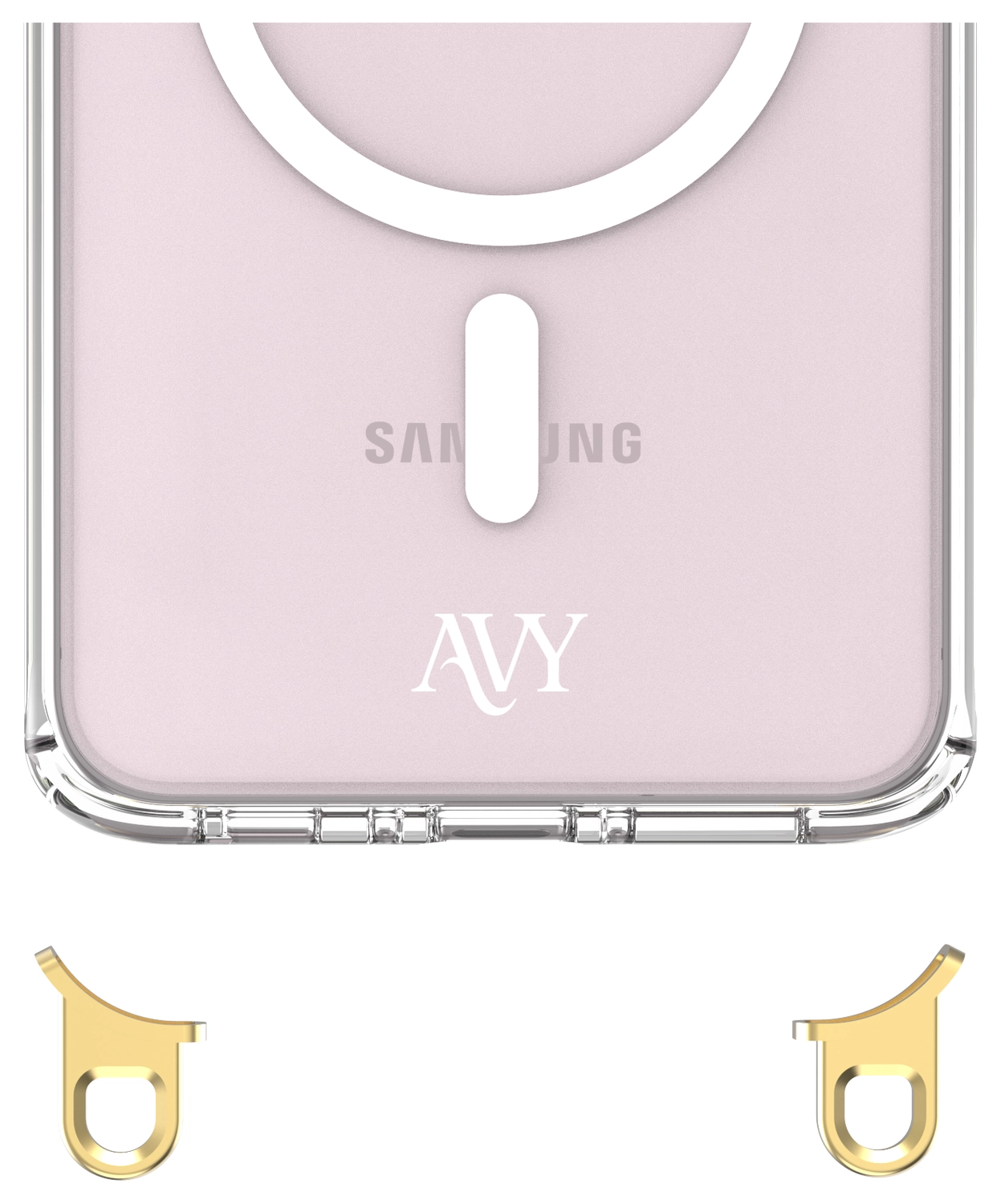AVY Samsung Galaxy A56 / A36 Hoesje MagSafe met Koord Haakjes Transparant afbeelding 9