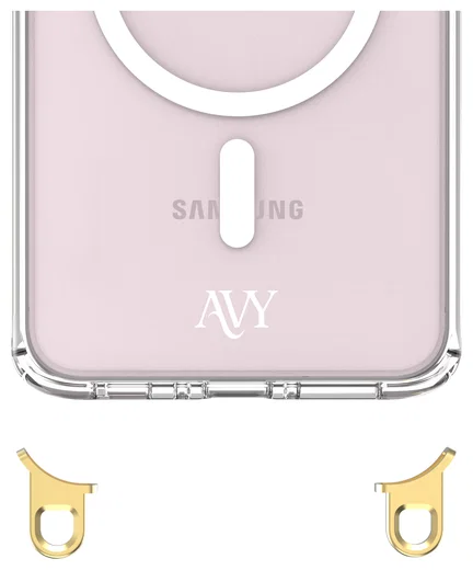 AVY Samsung Galaxy A56 / A36 Hoesje MagSafe met Koord Haakjes Transparant afbeelding 9
