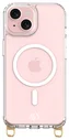 AVY Apple iPhone 15 Hoesje MagSafe met Koord Haakjes Transparant