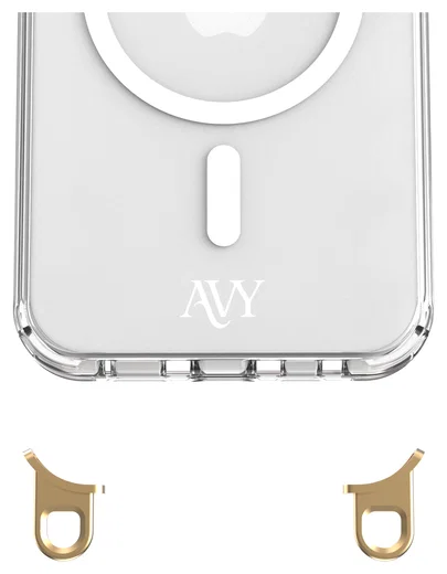 AVY Apple iPhone 15 Pro Max Hoesje MagSafe met Koord Haakjes Transparant afbeelding 8