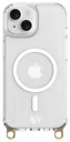 AVY Apple iPhone 14 / 13 Hoesje MagSafe met Koord Haakjes Transparant