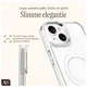 AVY Apple iPhone 14 / 13 Hoesje MagSafe met Koord Haakjes Transparant afbeelding 4