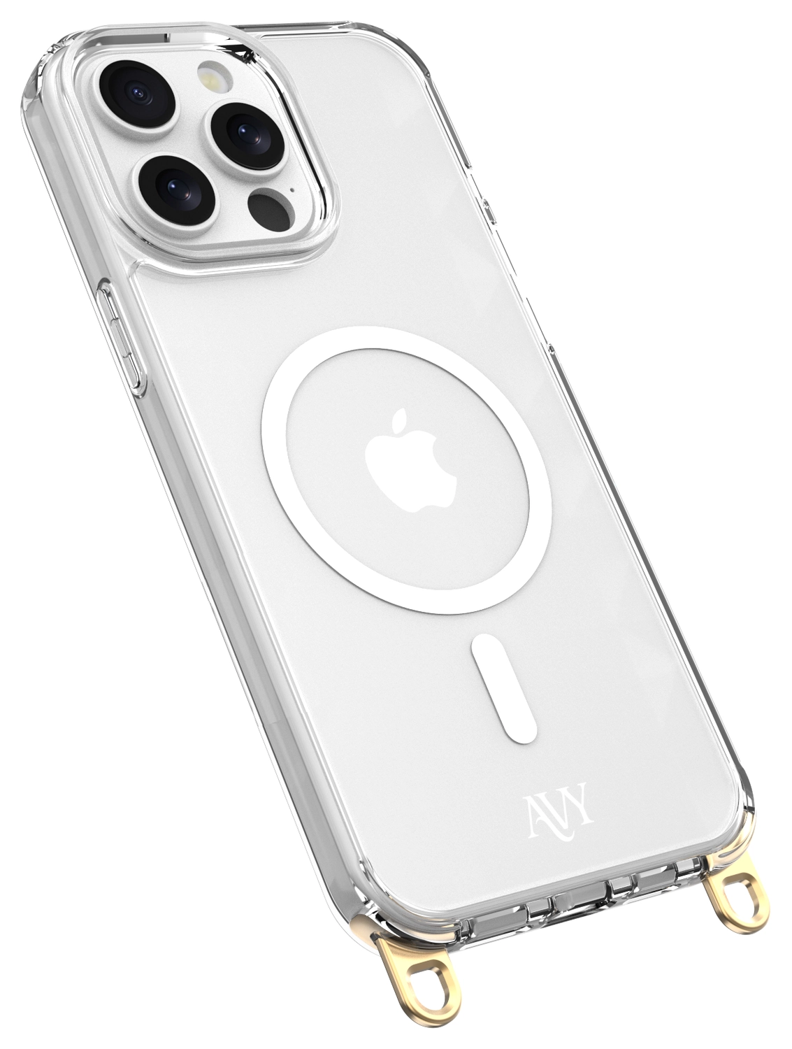 AVY Apple iPhone 14 Pro Hoesje MagSafe met Koord Haakjes Transparant afbeelding 15