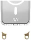 AVY Apple iPhone 12 / 12 Pro Hoesje MagSafe met Koord Haakjes Transparant afbeelding 12