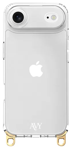AVY Apple iPhone Air Hoesje met Koord Haakjes Transparant afbeelding 1