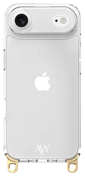 AVY Apple iPhone Air Hoesje met Koord Haakjes Transparant