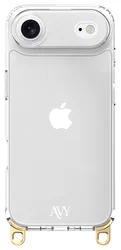 AVY Apple iPhone Air Hoesje met Koord Haakjes Transparant afbeelding