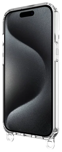 AVY Apple iPhone 15 Pro Max Hoesje met Koord Haakjes Transparant afbeelding 15