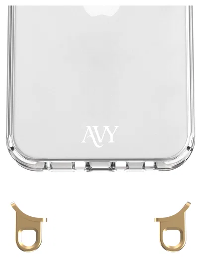 AVY Apple iPhone 15 Pro Max Hoesje met Koord Haakjes Transparant afbeelding 9