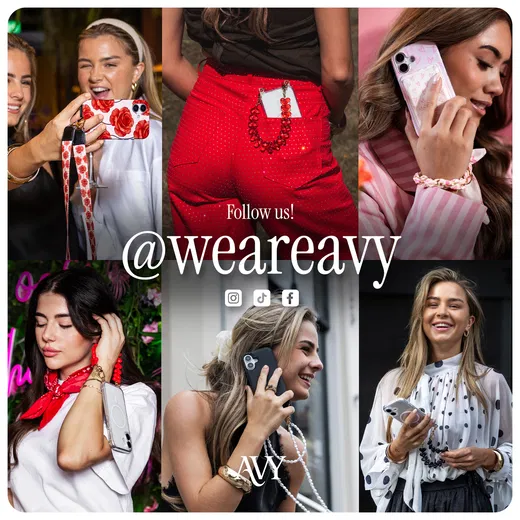 AVY Apple iPhone 14 Pro Hoesje met Koord Haakjes Transparant afbeelding 6