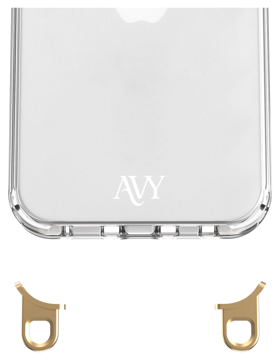 AVY Apple iPhone 14 Pro Hoesje met Koord Haakjes Transparant afbeelding 8