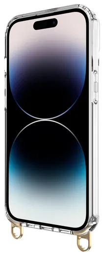 AVY Apple iPhone 14 Pro Hoesje met Koord Haakjes Transparant afbeelding 15