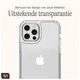 AVY Apple iPhone 12 / 12 Pro Hoesje met Koord Haakjes Transparant afbeelding 5