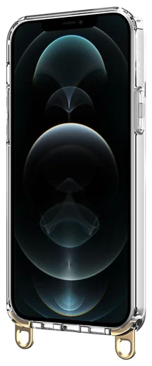 AVY Apple iPhone 12 / 12 Pro Hoesje met Koord Haakjes Transparant afbeelding 14