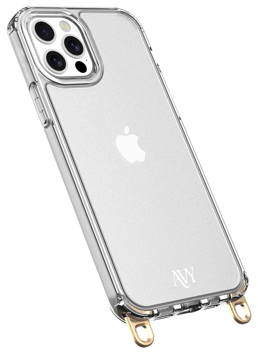 AVY Apple iPhone 12 Pro Max Hoesje met Koord Haakjes Transparant afbeelding 10