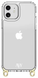 AVY Apple iPhone 11 Hoesje met Koord Haakjes Transparant afbeelding