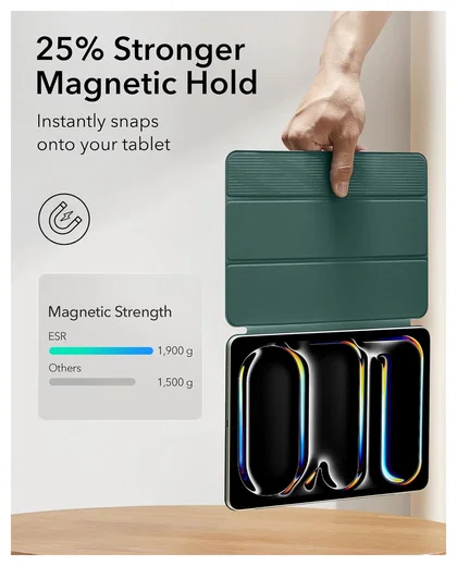 ESR Rebound Magnetic iPad Pro 13 (2024/2025) Hoes Book Case Groen afbeelding 3