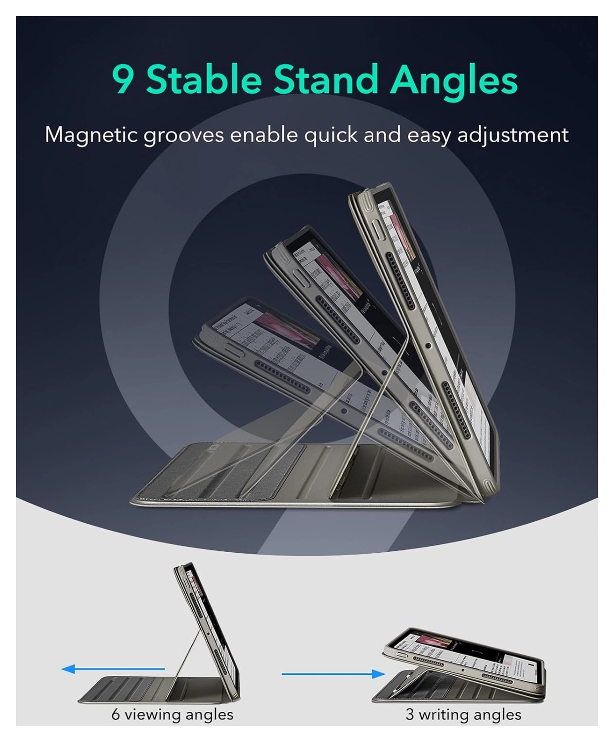 ESR Shift iPad Pro 13 (2024/2025) Hoes Book Case Sleep/Wake Tianium afbeelding 5