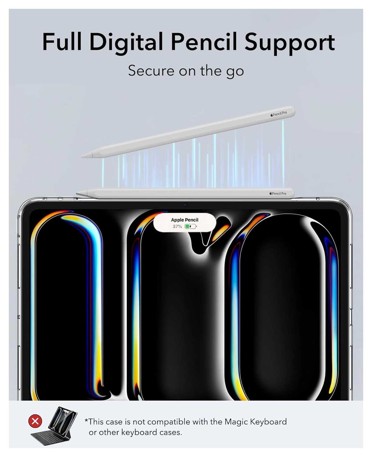 ESR Classic Hybrid iPad Pro 13 (2024/2025) Hoes Back Cover Transparant afbeelding 8
