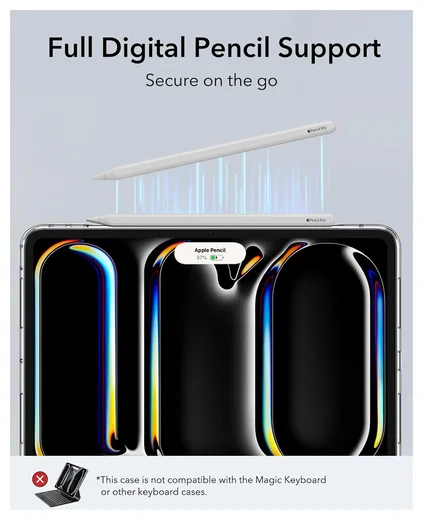 ESR Classic Hybrid iPad Pro 13 (2024/2025) Hoes Back Cover Transparant afbeelding 8