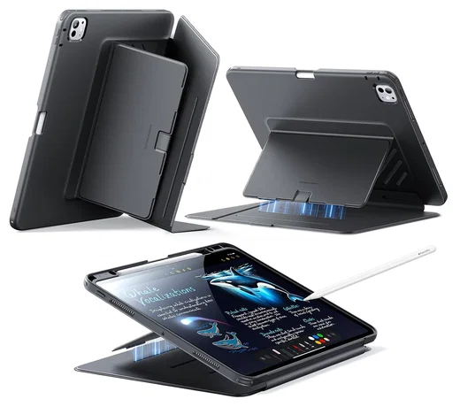 ESR Flip Magnetic iPad Pro 13 (2024/2025) Hoes Book Case met Standaard Zwart afbeelding 1