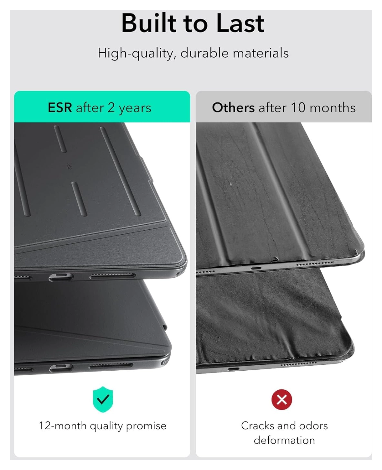 ESR Flip Magnetic iPad Pro 13 (2024/2025) Hoes Book Case met Standaard Zwart afbeelding 10