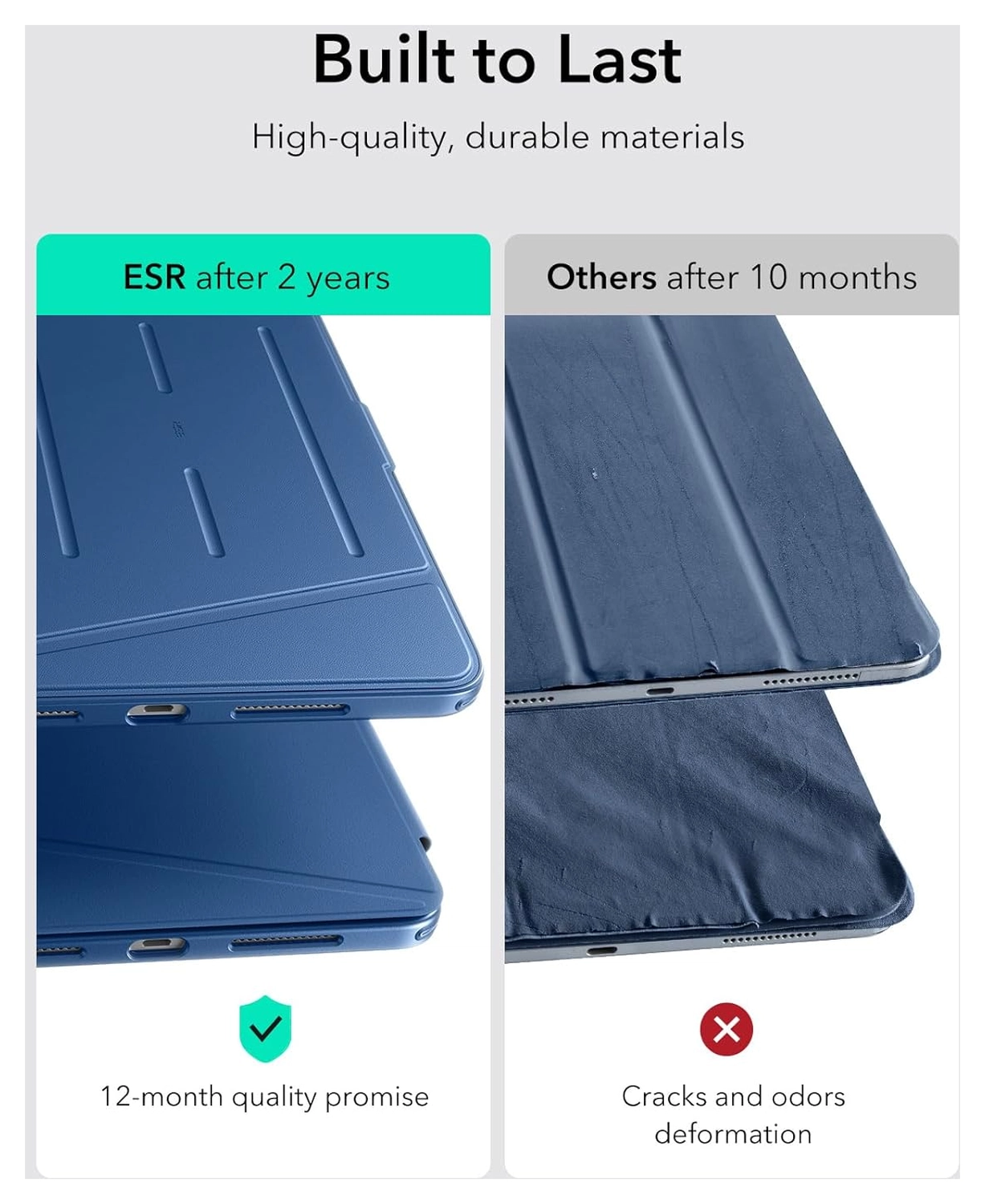 ESR Flip Magnetic iPad Pro 13 (2024/2025) Hoes Book Case met Standaard Blauw afbeelding 10
