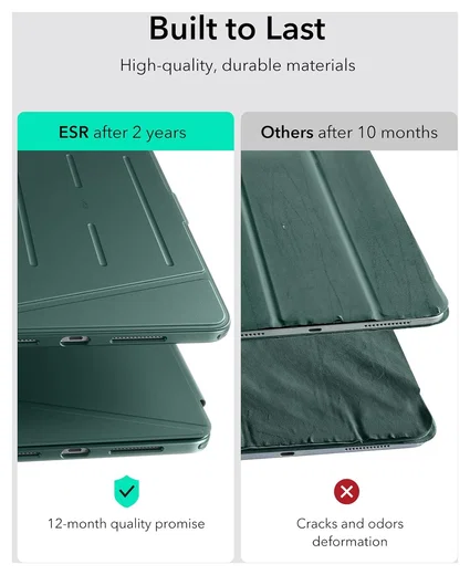 ESR Flip Magnetic iPad Pro 13 (2024 / 2025) Hoes Book Case met Standaard Groen afbeelding 5