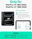 ESR Flip Magnetic iPad Pro 13 (2024 / 2025) Hoes Book Case met Standaard Bruin afbeelding 4