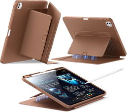 ESR Flip Magnetic iPad Pro 13 (2024 / 2025) Hoes Book Case met Standaard Bruin afbeelding