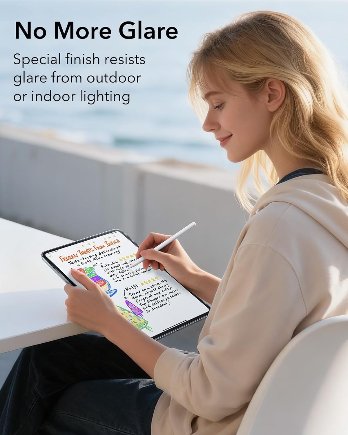 ESR UltraFit Paper Feel iPad Pro 13 (2024/2025) Screen Protector (2-Pack) afbeelding 8