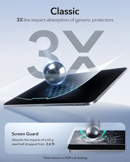 ESR UltraFit Paper Feel iPad Pro 13 (2024/2025) Screen Protector (2-Pack) afbeelding 7