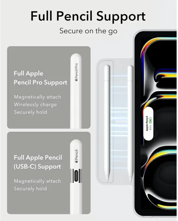 ESR Rebound Magnetic Apple iPad Pro 11 (2024 / 2025) Hoes Book Case Wit afbeelding 6