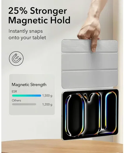 ESR Rebound Magnetic Apple iPad Pro 11 (2024 / 2025) Hoes Book Case Wit afbeelding 4