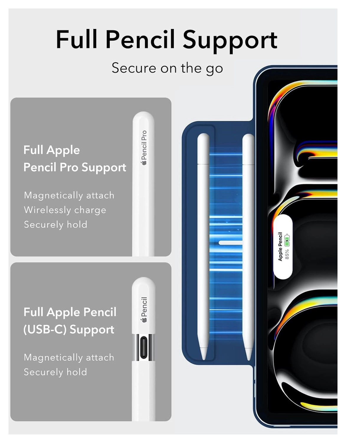 ESR Rebound Magnetic iPad Pro 11 (2024/2025) Hoes Book Case Blauw afbeelding 8