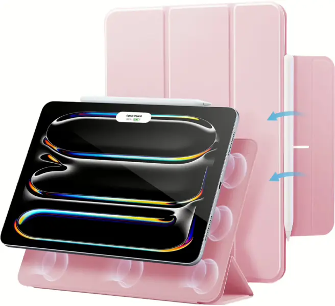 ESR Rebound Magnetic Apple iPad Pro 11 (2024 / 2025) Hoes Book Case Roze afbeelding 1