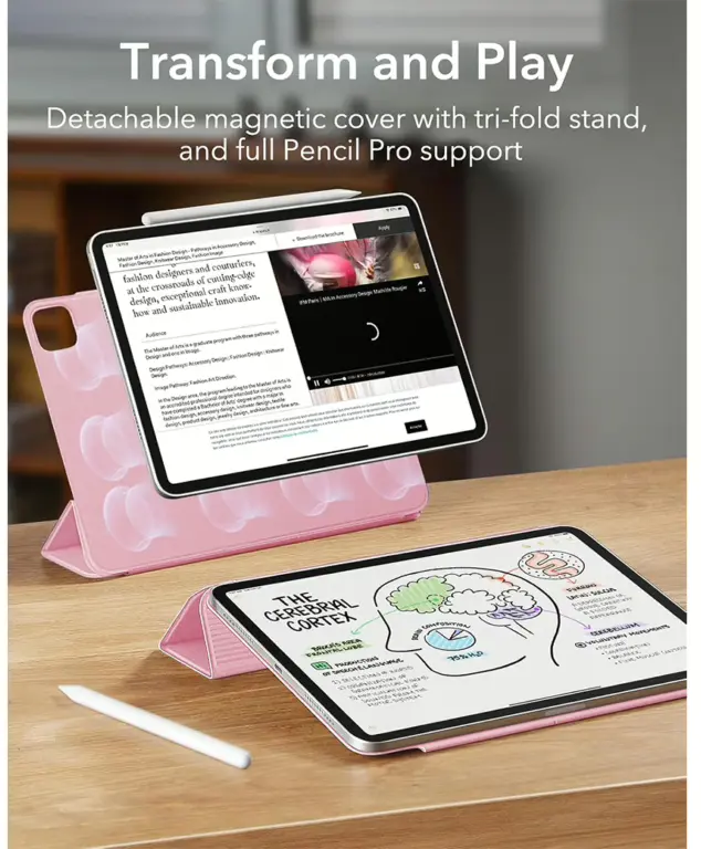 ESR Rebound Magnetic Apple iPad Pro 11 (2024 / 2025) Hoes Book Case Roze afbeelding 3