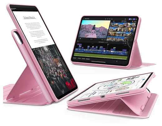 ESR Shift iPad Pro 11 (2024/2025) Hoes Book Case Sleep/Wake Roze afbeelding 1