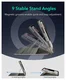 ESR Shift iPad Pro 11 (2024/2025) Hoes Book Case Sleep/Wake Titanium afbeelding 5