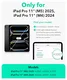 ESR Flip Magnetic iPad Pro 11 (2024/2025) Hoes Book Case met Standaard Zwart afbeelding 2