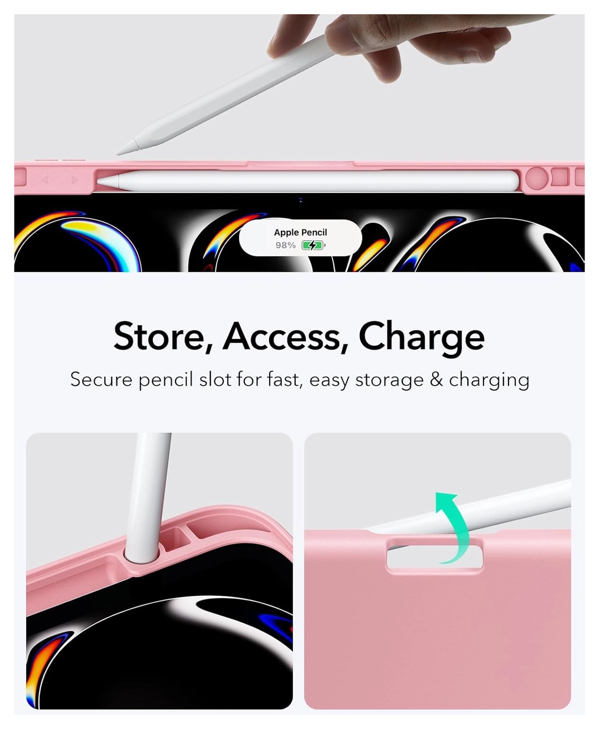 ESR Flip Magnetic iPad Pro 11 (2024 / 2025) Hoes Book Case met Standaard Roze afbeelding 5