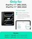 ESR Flip Magnetic iPad Pro 11 (2024 / 2025) Hoes Book Case met Standaard Bruin afbeelding 10
