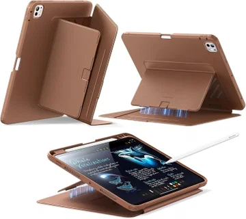 ESR Flip Magnetic iPad Pro 11 (2024 / 2025) Hoes Book Case met Standaard Bruin