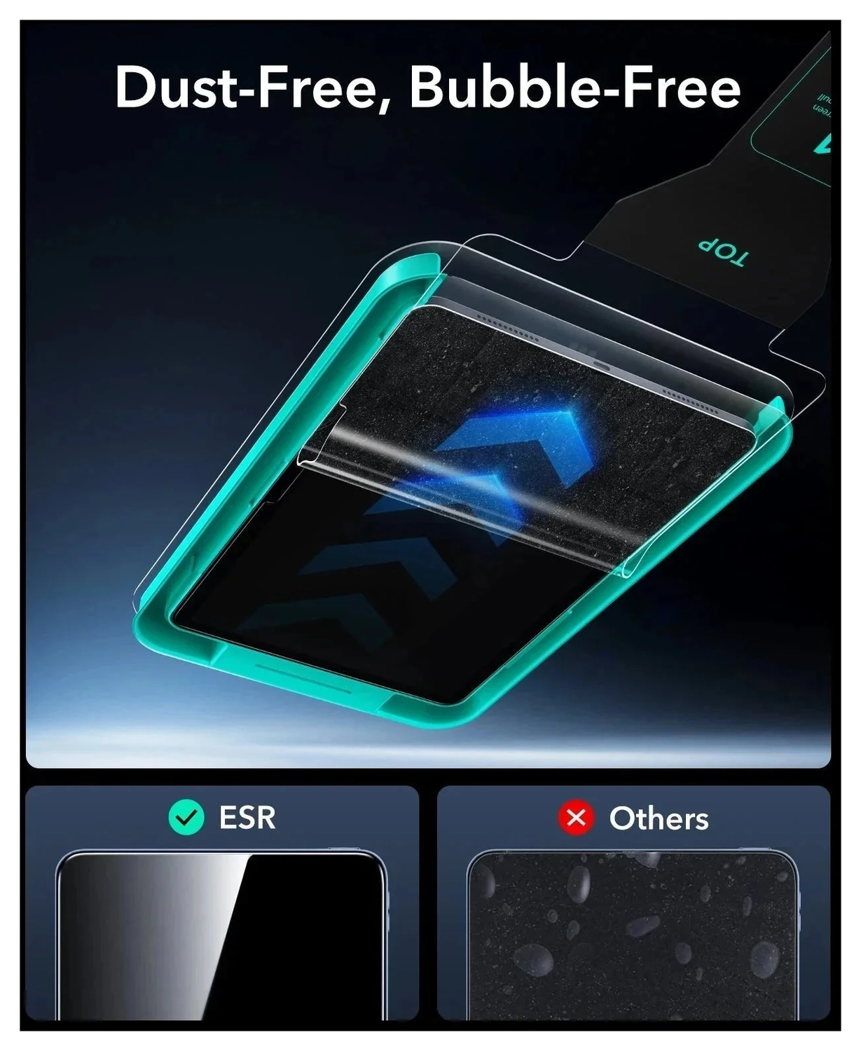 ESR UltraFit Armorite iPad Pro 11 (2024/2025) Screen Protector (2-Pack) afbeelding 7