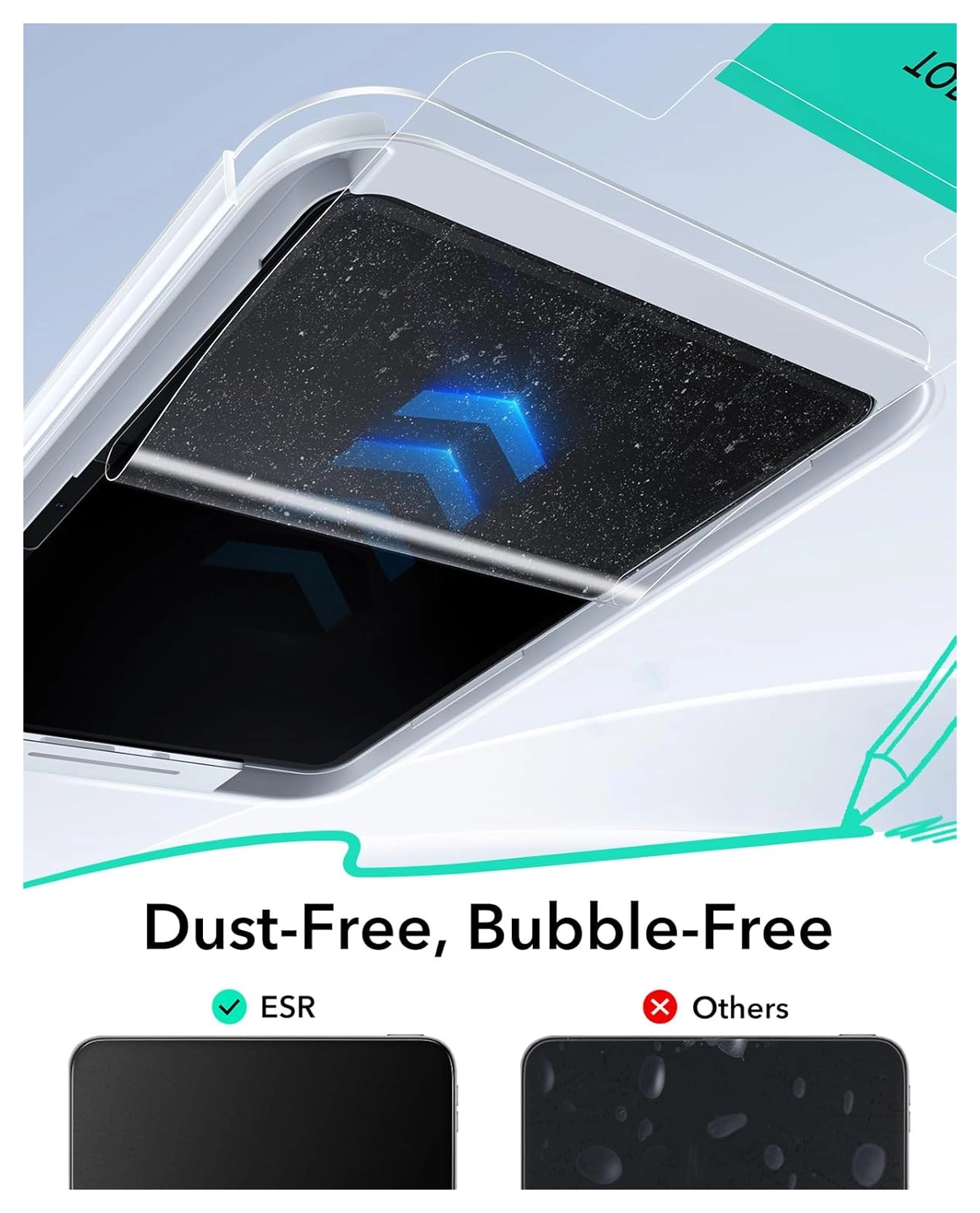 ESR UltraFit Paper Feel iPad Pro 11 (2024/2025) Screen Protector (2-Pack) afbeelding 6