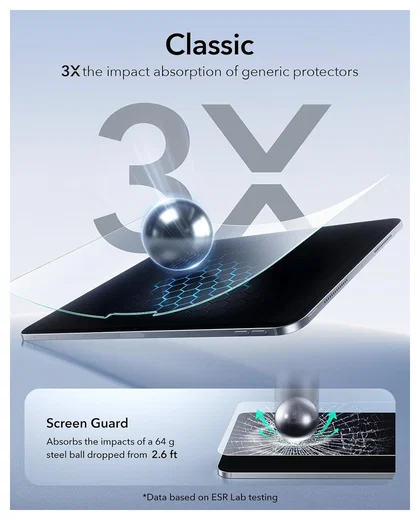 ESR UltraFit Paper Feel iPad Pro 11 (2024/2025) Screen Protector (2-Pack) afbeelding 7