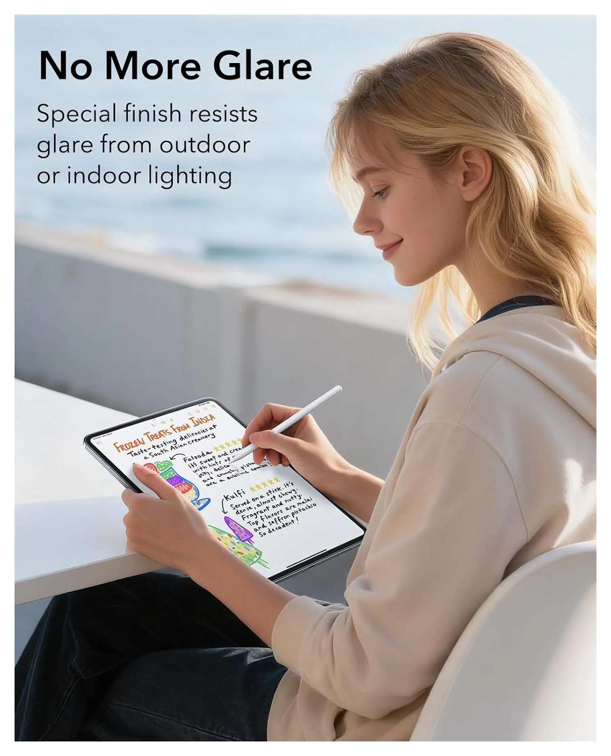 ESR UltraFit Paper Feel iPad Pro 11 (2024/2025) Screen Protector (2-Pack) afbeelding 8